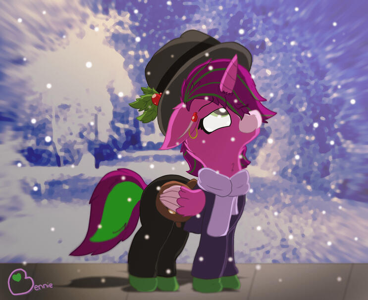 pone in the snow